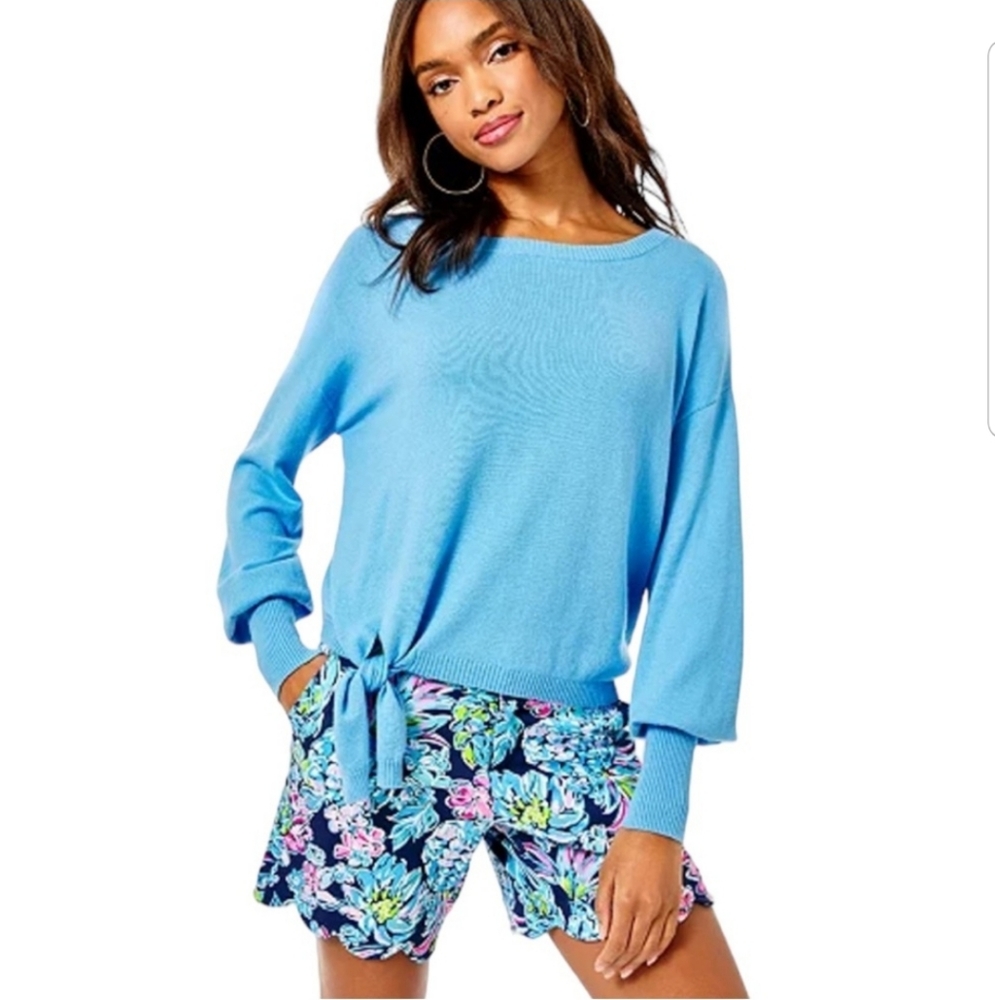 Lilly Pulitzer Blue Nariah Sweater Size Medium